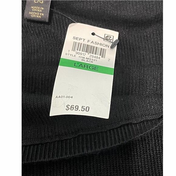 Thalia Sodi‎ Off The Shoulder Sweater Black Large - Picture 3 of 13